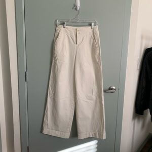 Women's High-Rise Pleat Front Wide Leg Trousers - A New Day